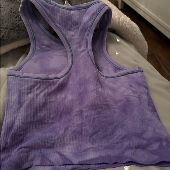 Purple Ribbed Tank Top - Picture 2 of 3